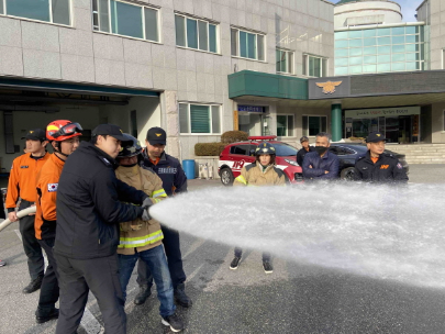 제 4분기 의용소방대 신규 임용자 교육 및 신고식