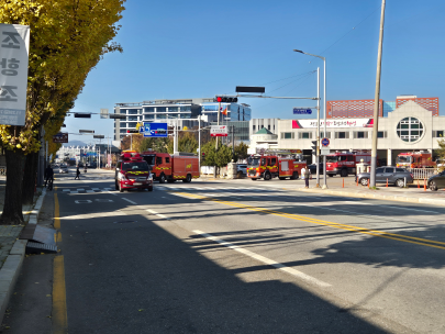 ‘소방차 퍼레이드·길 터주기 훈련’ 실시