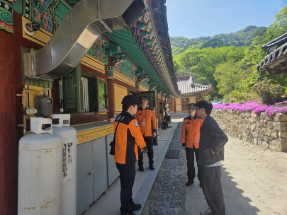 춘천소방서, 봄철 전통사찰 화재 예방 현장 지도방문