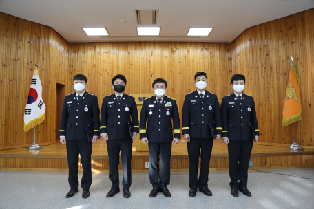 철원소방서, 2021년 연말 유공자 표창장 수여