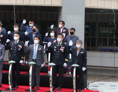 화천소방서장 국민문화체육센터 준공식 참석