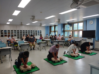 화천소방서, 상승초등학교 상서중학교 교직원 대상으로 응급처치 교육 실시