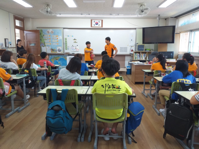 남산초등학교 학생대상 불나면 대피먼저 소방안전교육