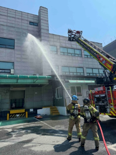 [횡성우체국 공공기관 합동 소방훈련]