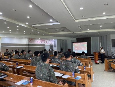 인제소방서, 12사단 군 재난업무 담당 간부 대상 화재안전교육 실시