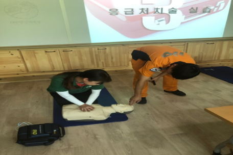 (19.07.22.) 대관령양떼목장 대상 응급처치술 교육 실시