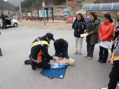 봄철 산악사고예방 및 산불방지 캠페인 실시(응봉산-덕풍계곡)