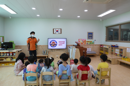 속초소방서, 대포초등학교 119소년단 발대식 개최