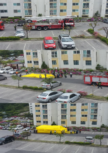 고층건물 적응훈련(3주공아파트)