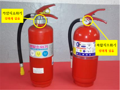 노후된 가압식 소화기 교체 안내