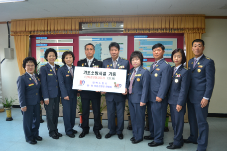 태백소방서 남여의용소방연합회 기초소방시설 기증
