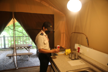 태백소방서, 여름 휴가철 야영장 화재예방 합동 안전점검