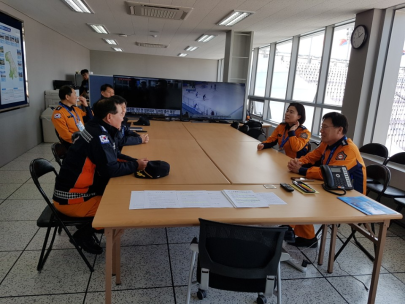 태백소방서장 동계올림픽 방문 직원 격려