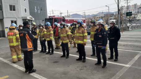 태백소방서, 대형화재 취약대상 합동소방훈련 실시