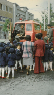 유아원생 소방서 견학 1980년
