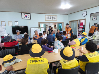 해안면 현2리 주민 대상 소방안전교육 실시